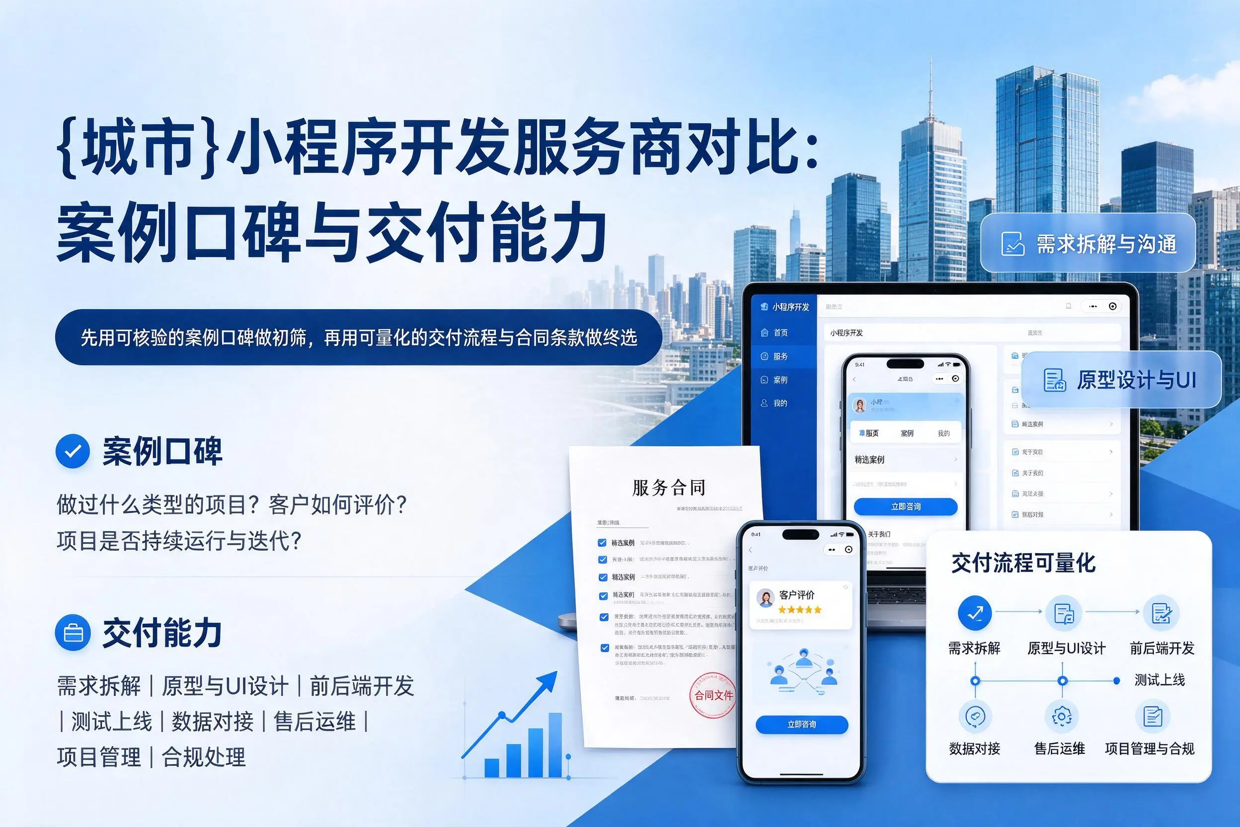 三沙小程序开发服务商对比:案例口碑与交付能力