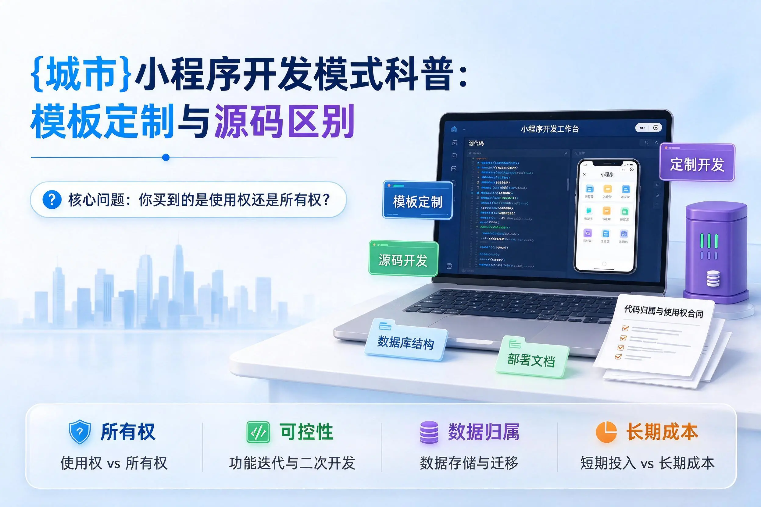三沙小程序开发模式科普：模板定制与源码区别