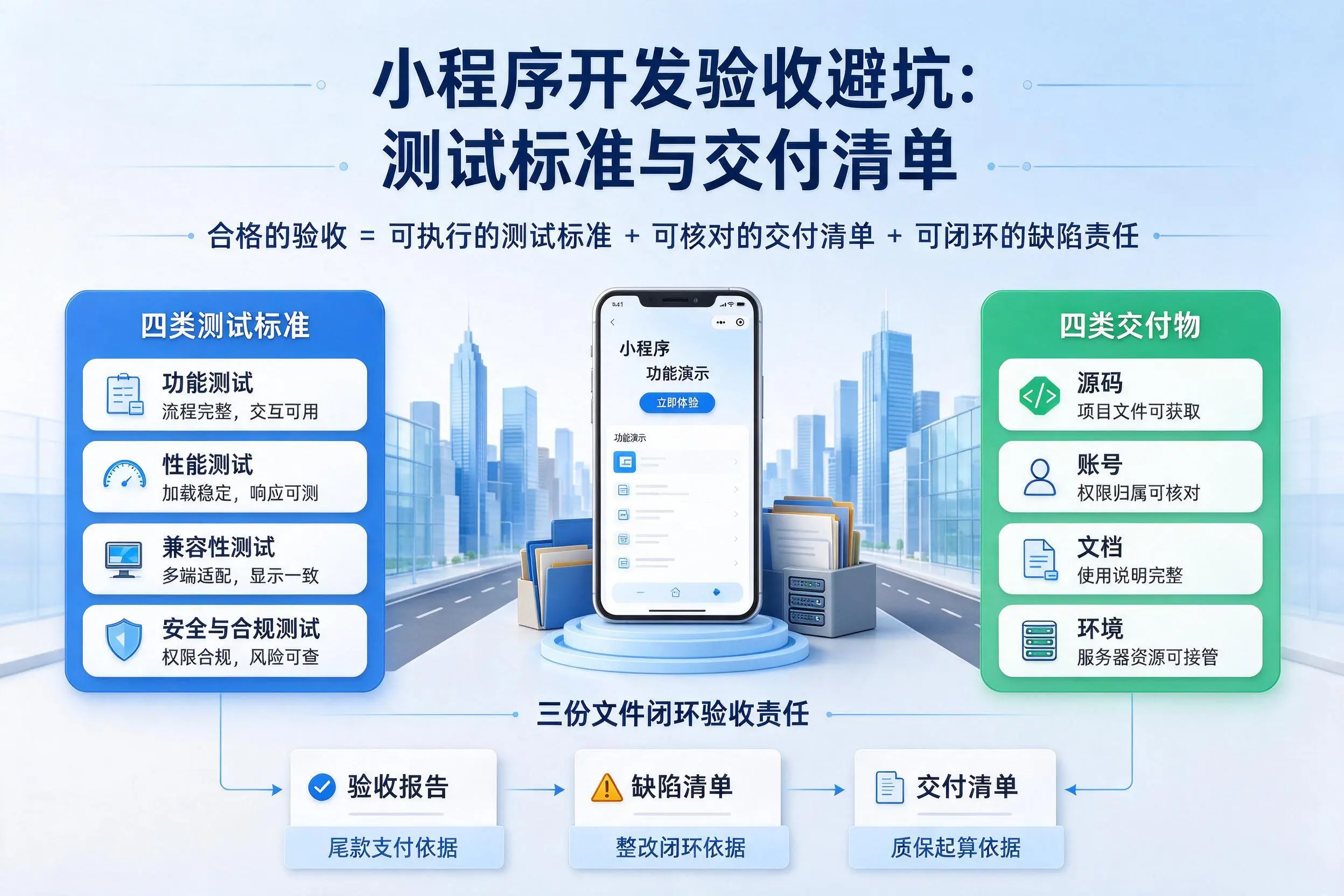 三沙小程序开发验收避坑:测试标准与交付清单