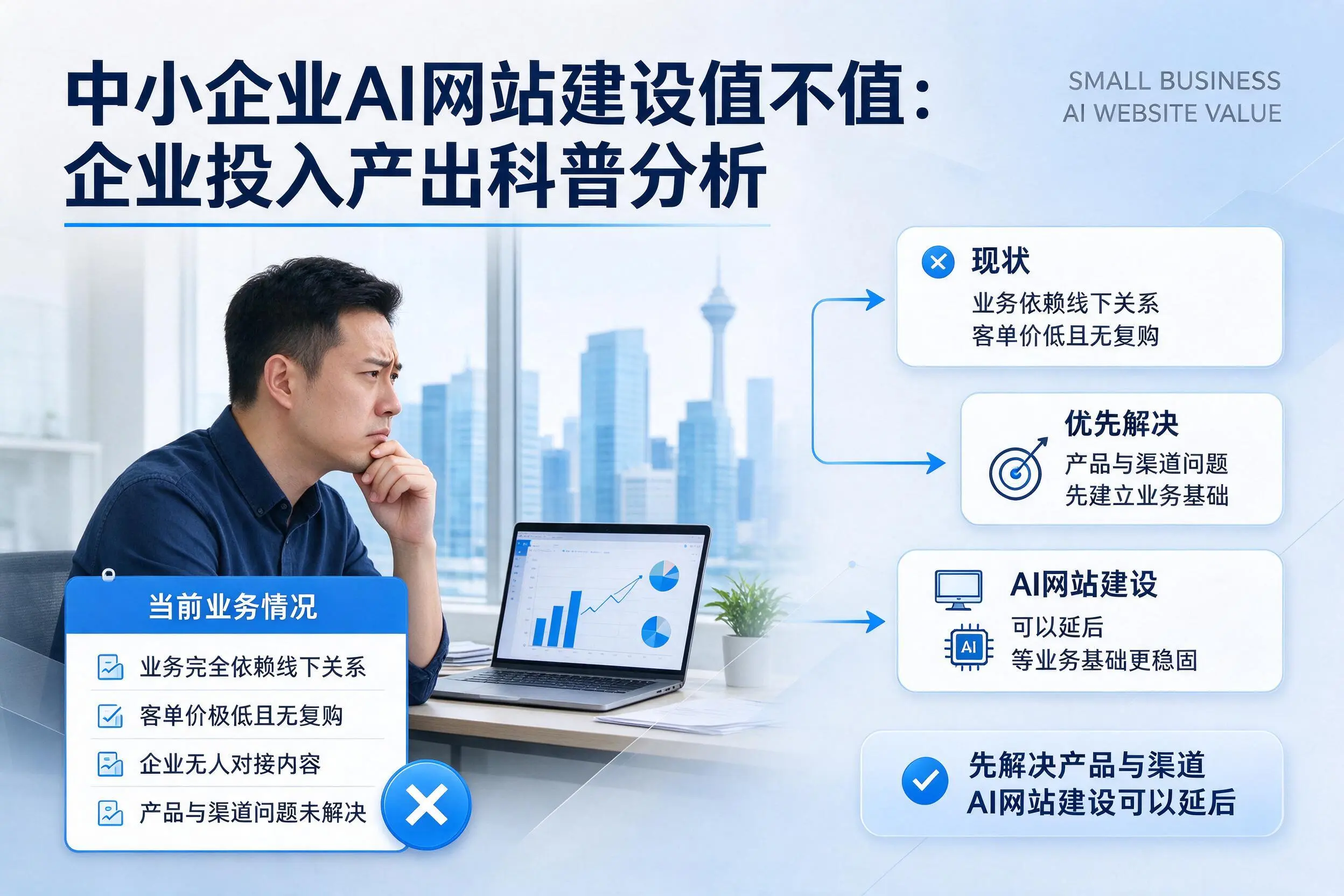 中小企业AI网站建设值不值:三沙企业投入产出科普分析