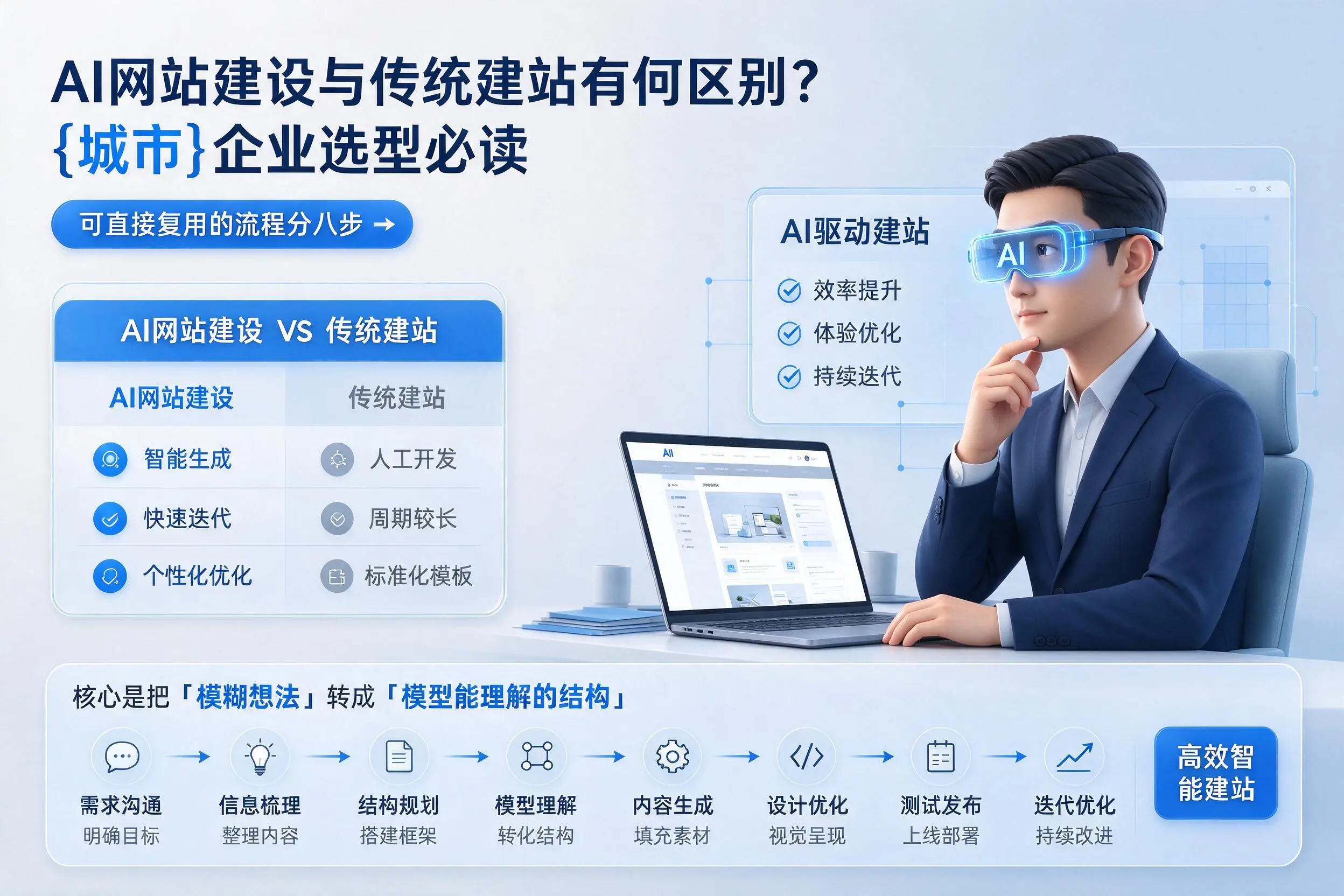 AI网站建设与传统建站有何区别?三沙企业选型必读