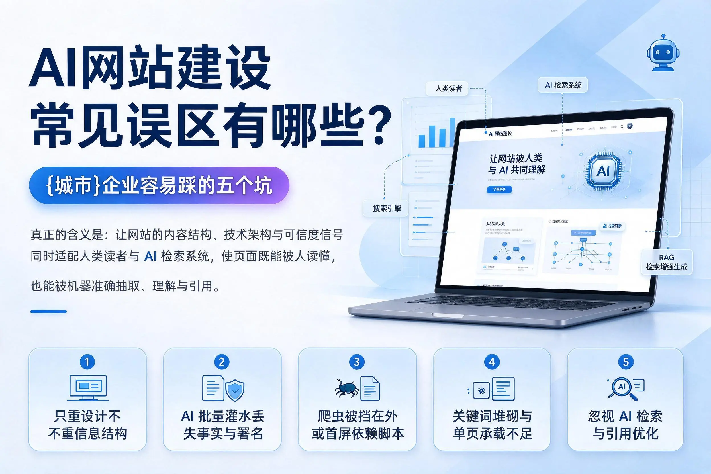 AI网站建设常见误区有哪些?三沙企业容易踩的五个坑