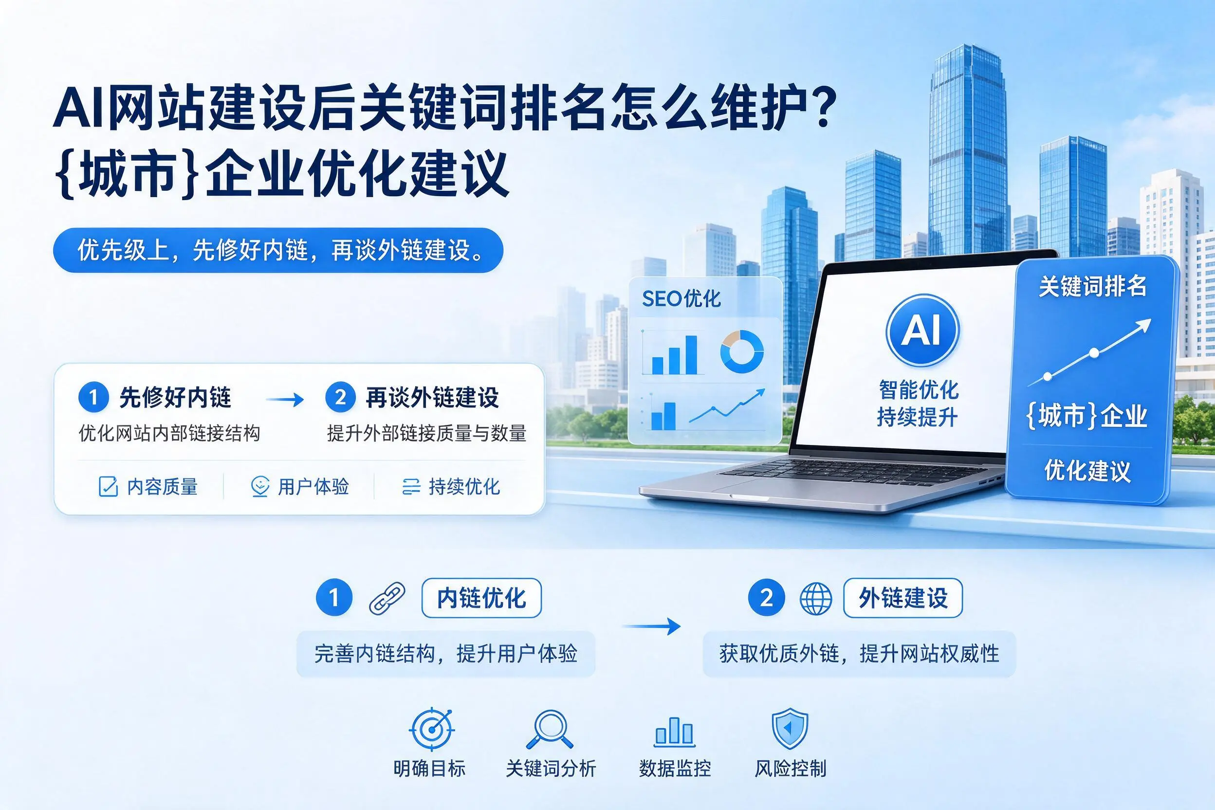 AI网站建设后关键词排名怎么维护?三沙企业优化建议