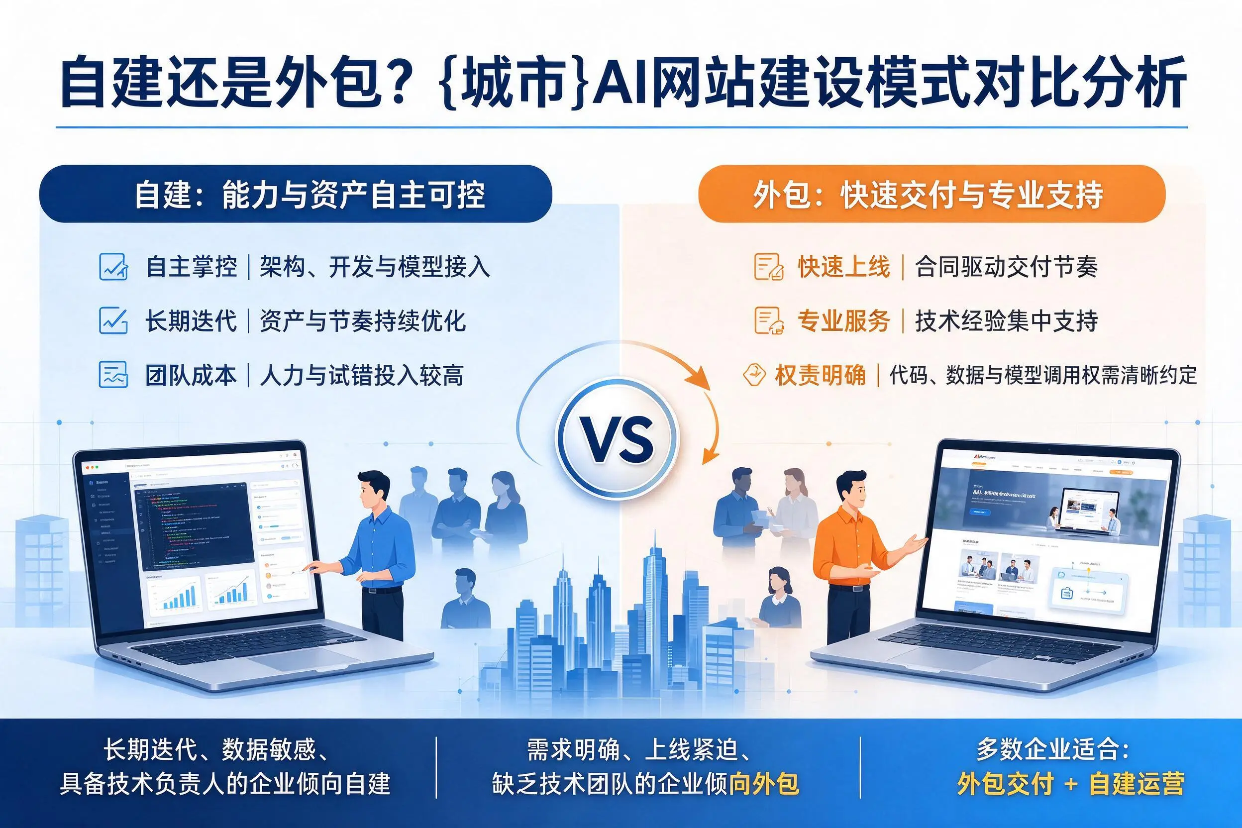 自建还是外包？三沙AI网站建设模式对比分析