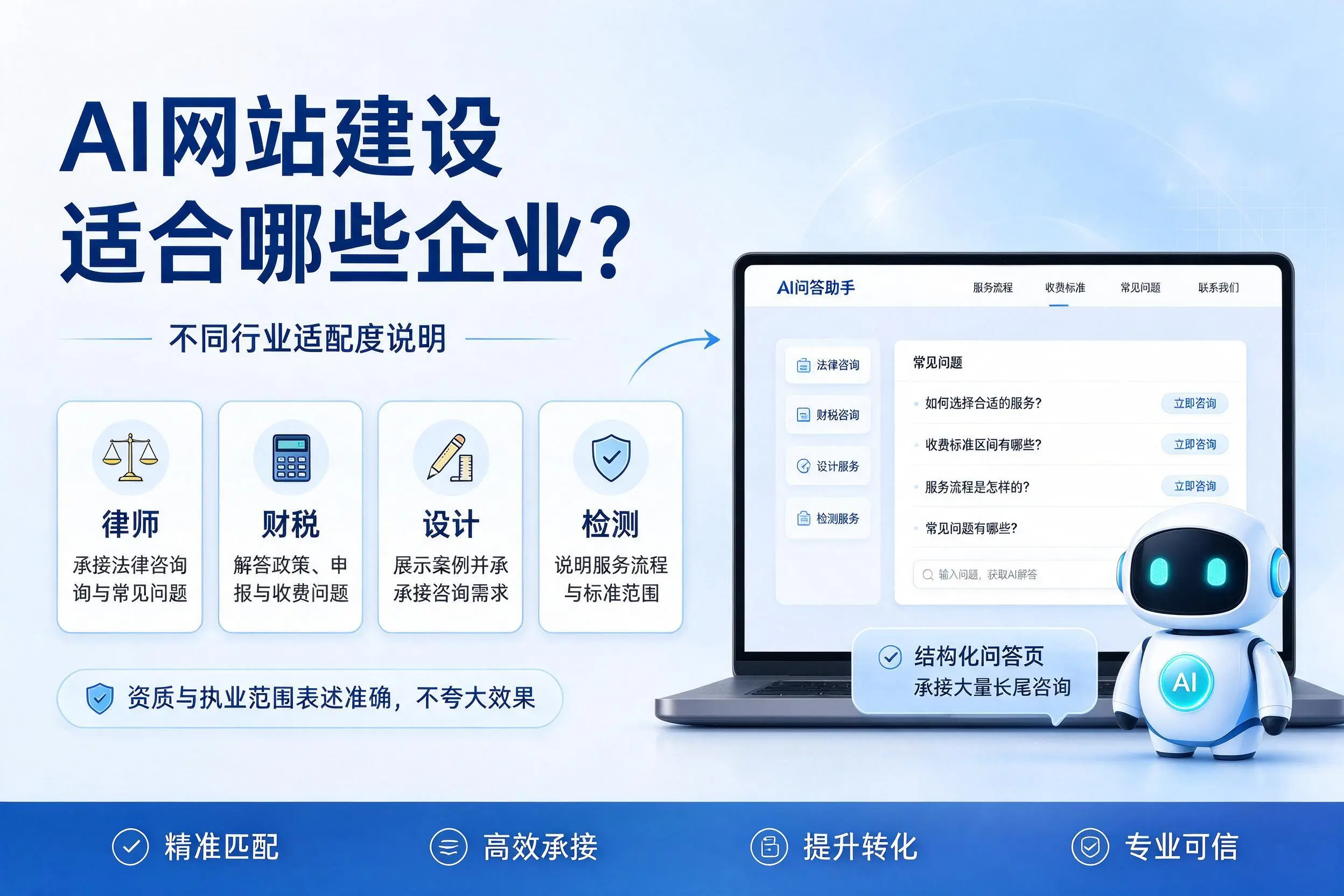 AI网站建设适合哪些企业？三沙不同行业适配度说明