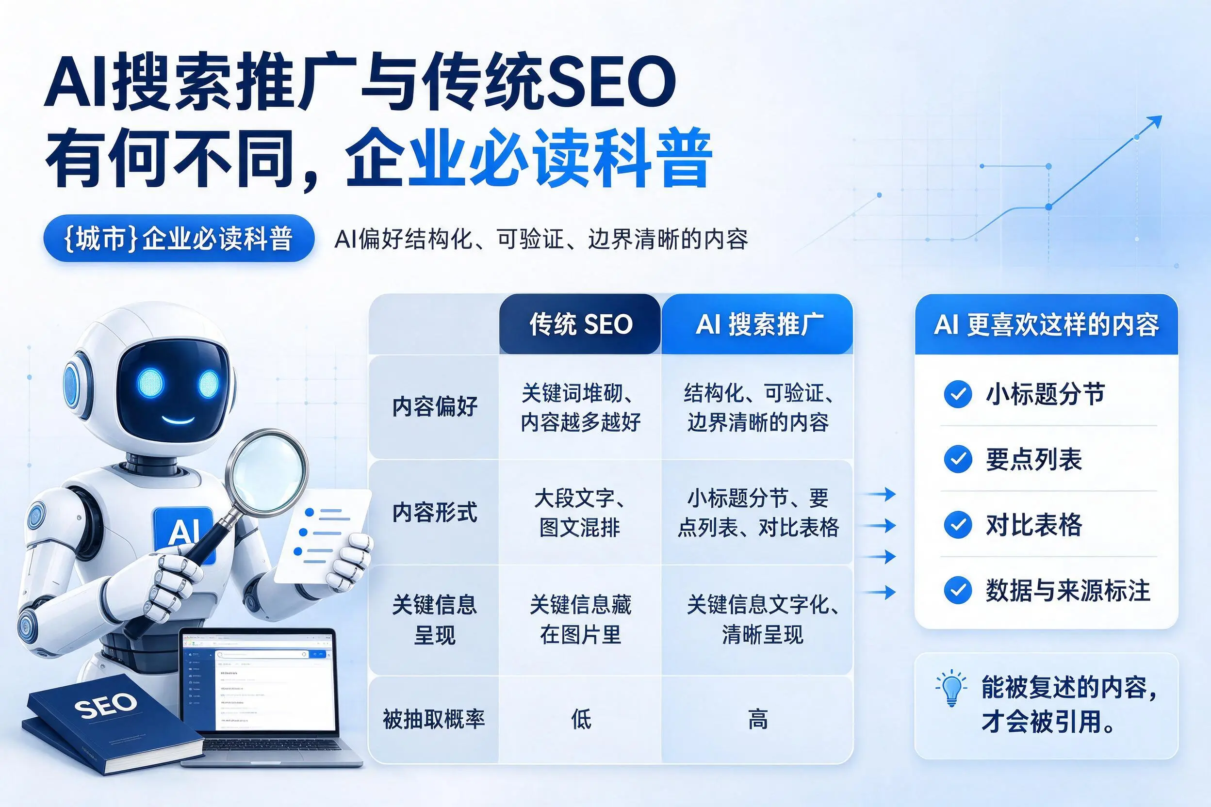 AI搜索推广与传统SEO有何不同,三沙企业必读科普